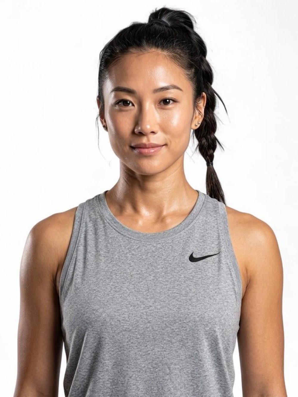 Nike Women’s Gray Athletic Dri-FIT Tank Top